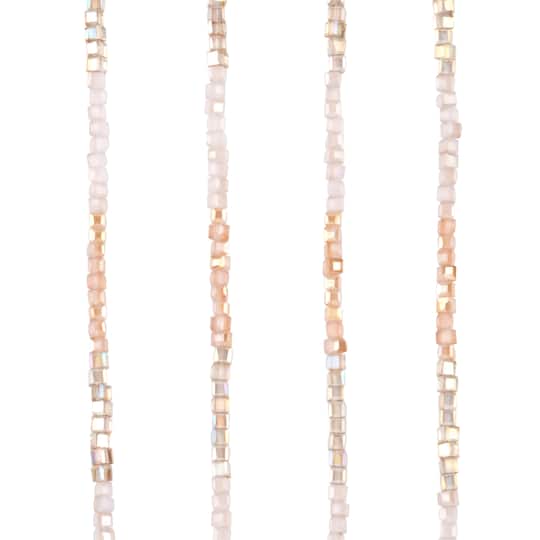 Pink Ombre Glass Cube Beads, 2mm by Bead Landing™